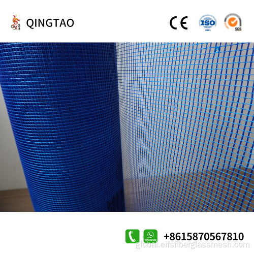 Fiber Glass Mesh Roll Blue mesh cloth for interior and exterior walls Factory